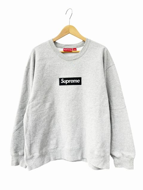 シュプリーム SUPREME 22AW Box Logo Crewneck Heather Grey ボックス ロゴ クルーネック スウェット トレーナー L 灰 グレー ブランド古着ベクトル 中古☆AA★260523 26,455円