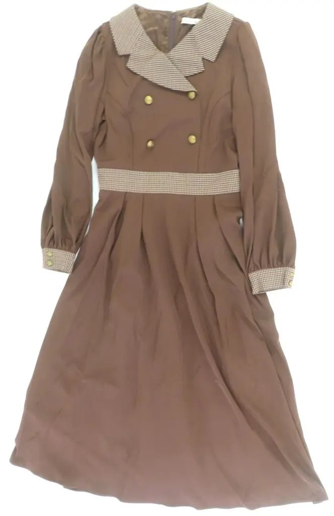【中古】ワンピース 神田沙也加 サラのロマンスワンピース ブラウン Mサイズ 「Maison de FLEUR Petite Robe canone 秋楽章 theme 2021 Autumn Conte de fees secret au miel ～秘蜜童