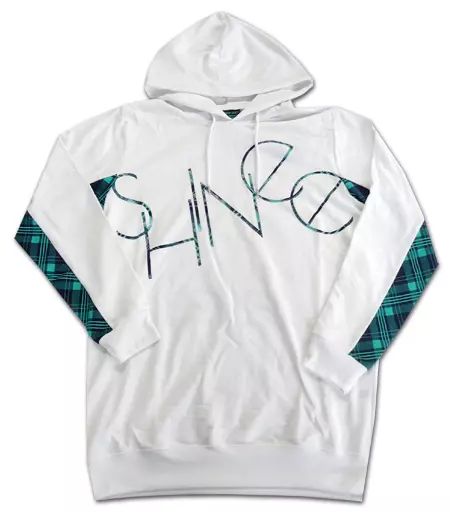 【中古】アウターウェア(男性アイドル) SHINee パーカー ホワイト Lサイズ 「SHINee WORLD 2014 ～I’m Your Boy～ Special Edition in TOKYO DOME」