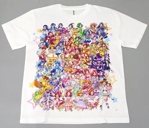 【中古】衣類 集合 総ぞろいTシャツ ホワイト Lサイズ 「アイドルプリキュア SPRINGFES～FINAL!～」