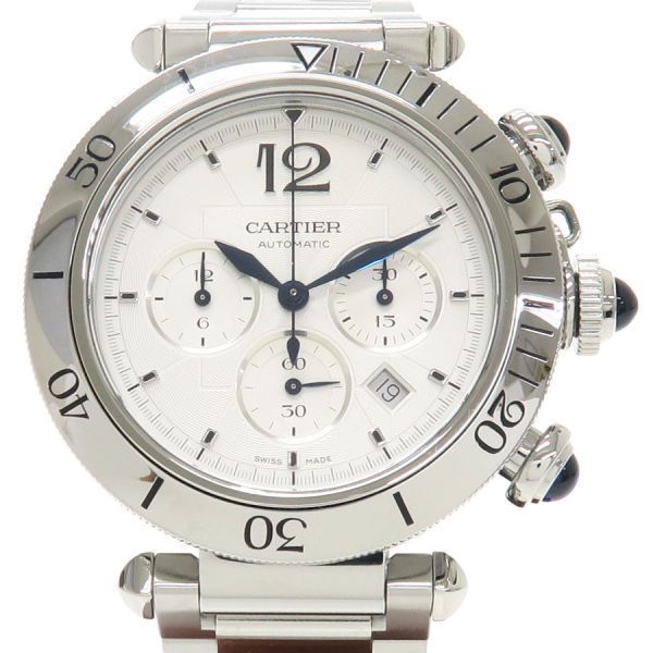 カルティエ パシャドゥカルティエクロノグラフ 41mm WSPA0018 メンズ 腕時計【Aランク】【中古】