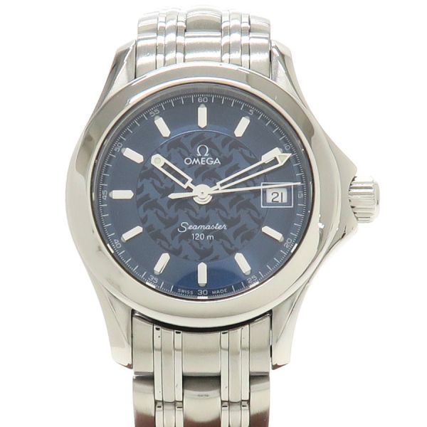オメガ シーマスター120 ジャックマイヨール 27mm 2586.80 レディース 腕時計【Aランク】【中古】