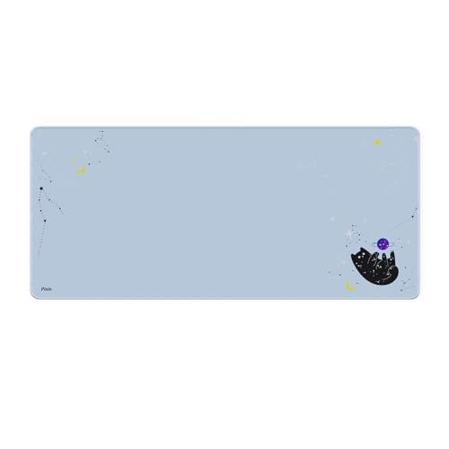 Pixio マウスパッド ゲーミング XXL 猫と宇宙 大型 ゲーム 滑り止め ラバー ゴム クロス 表面 キーボードパッド PXMP008XXLas