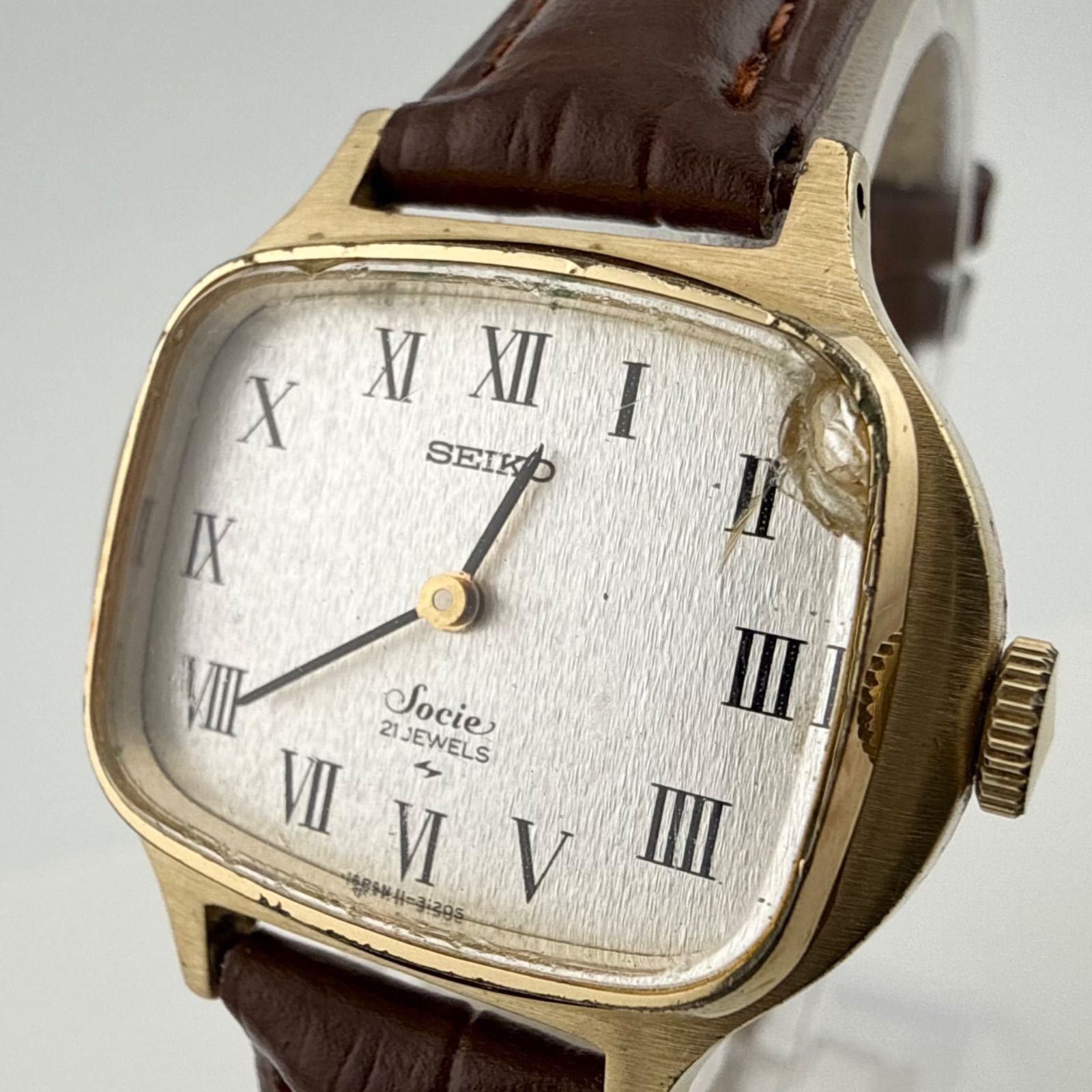 SEIKO 11-4020 セイコー Socie ソシエ 腕時計 手巻き 稼働品 【O45 