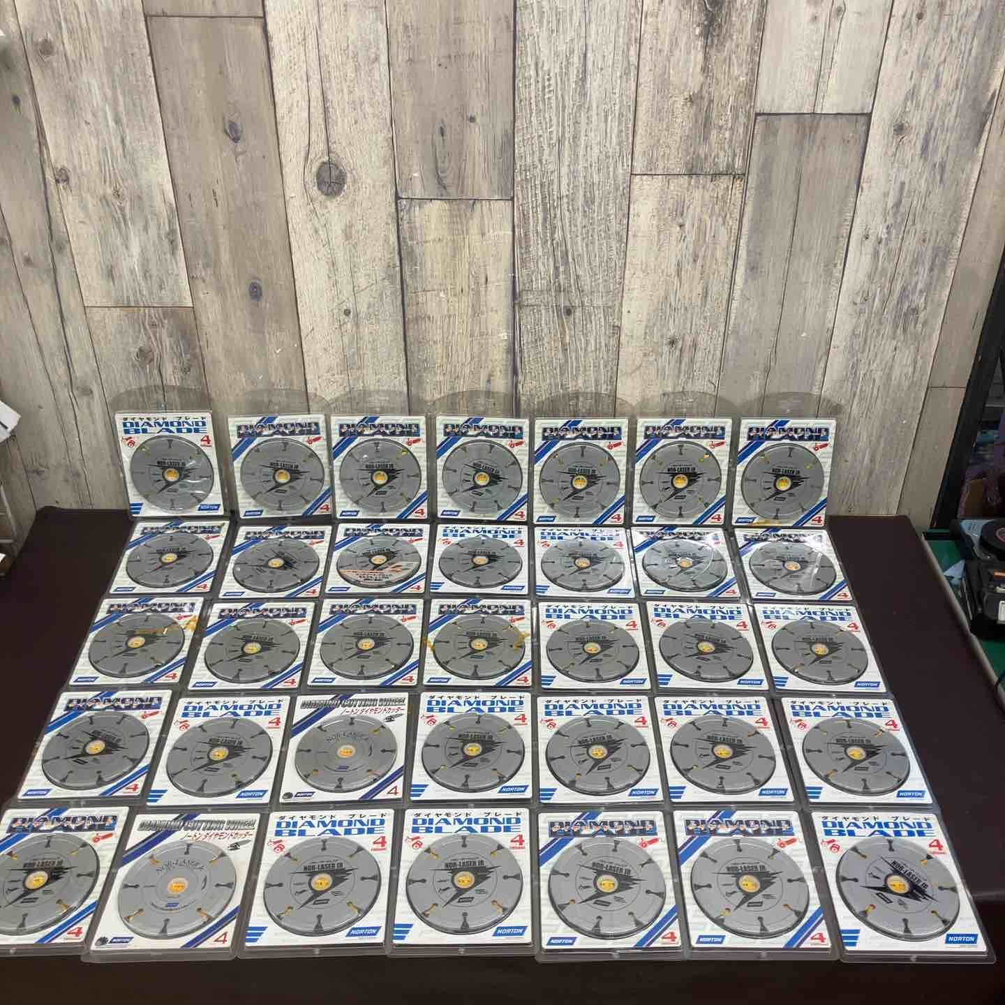 【未使用(店頭展示品)】 ノートン(NORTON) 105mm ダイヤモンドブレード NOR-LASER JR(ノルレーザージュニア) 35枚 【東大和店】