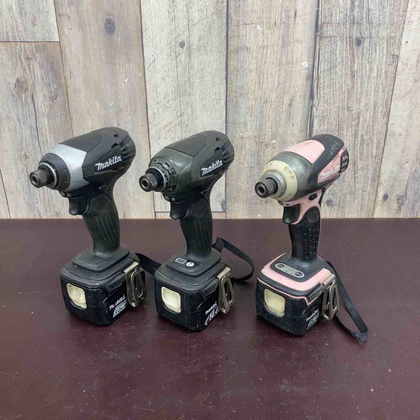【中古品】 マキタ(makita)14.4V インパクトドライバー 3台まとめ TD134DX2ZB TD134DZB TD133DZP 【東大和店】