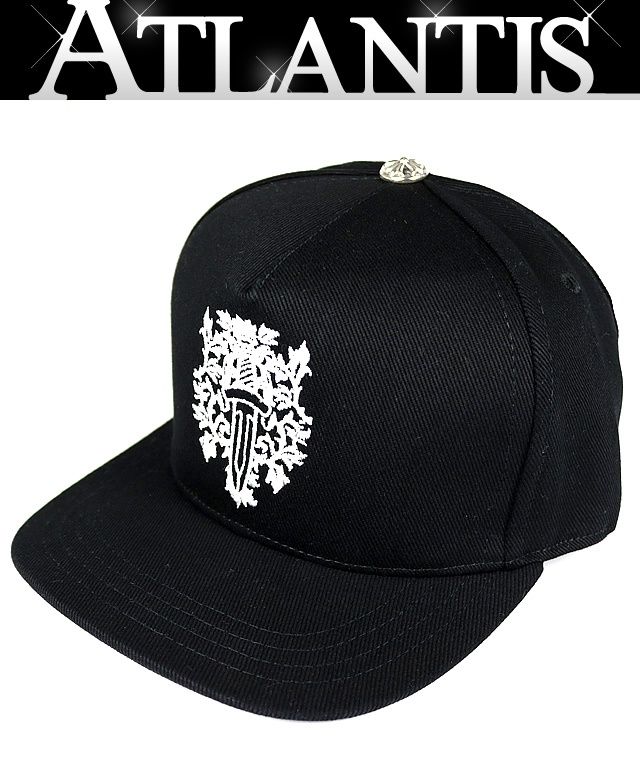 CHROME HEARTS 銀座店 クロムハーツ 新品 ヴァインダガー キャップ 帽子 メンズ シルバー SV925 黒 103422