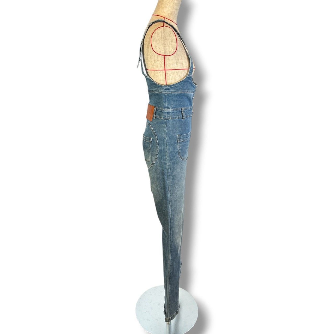 ANDMARY アンドマリー Heart hip denim allinone ハートヒップデニム