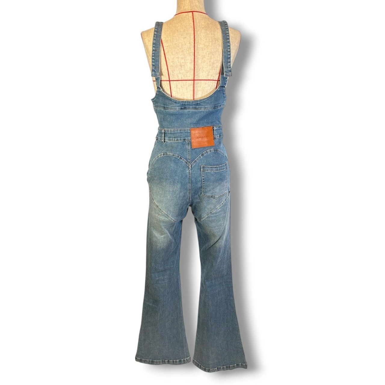 ANDMARY アンドマリー Heart hip denim allinone ハートヒップデニム