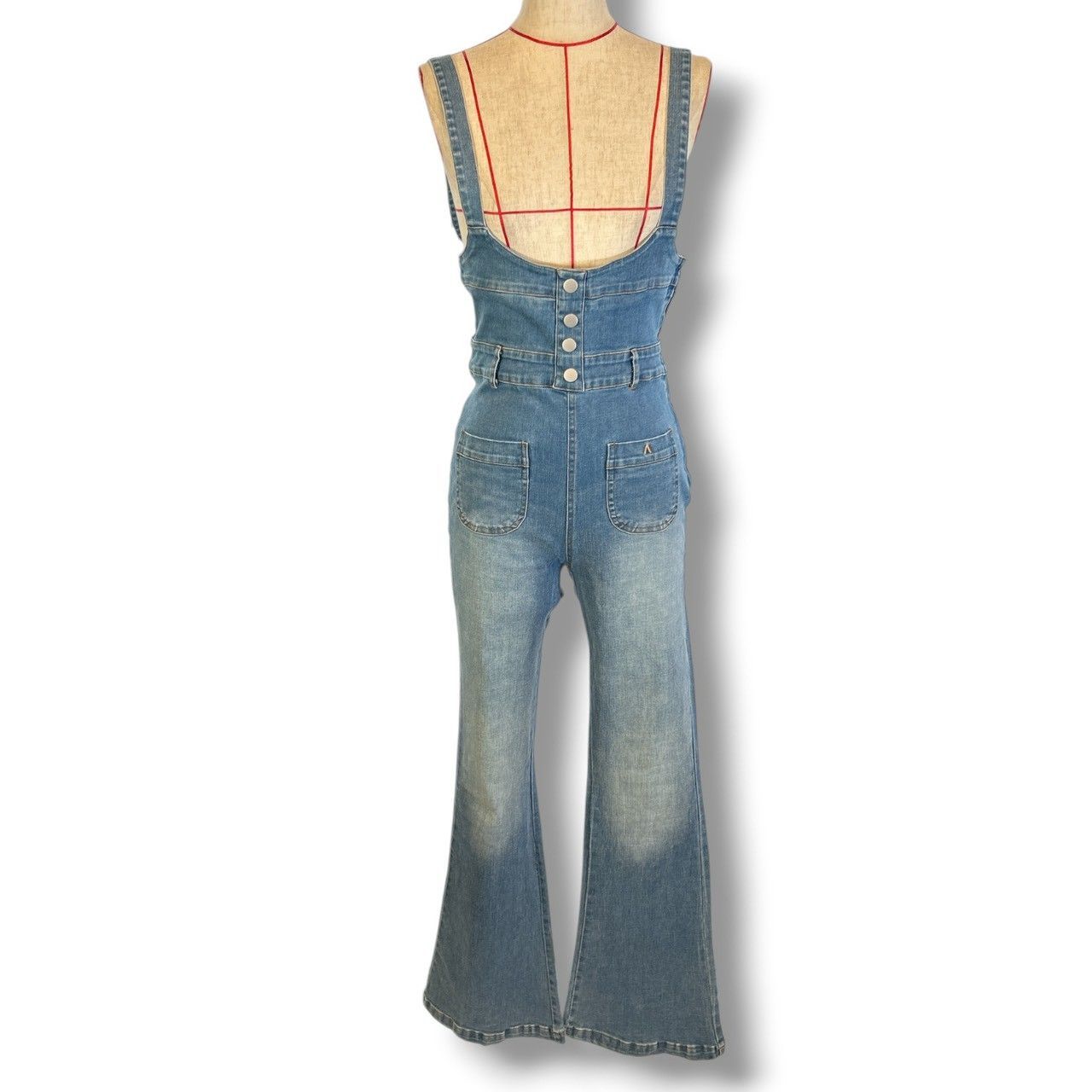 ANDMARY アンドマリー Heart hip denim allinone ハートヒップデニム