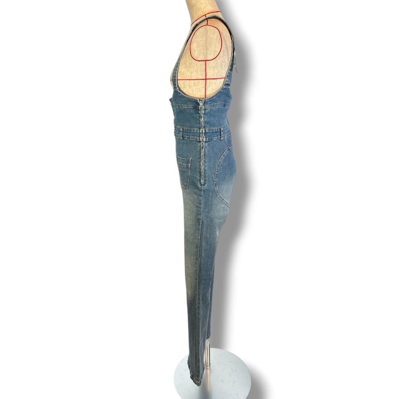 ANDMARY アンドマリー Heart hip denim allinone ハートヒップデニム