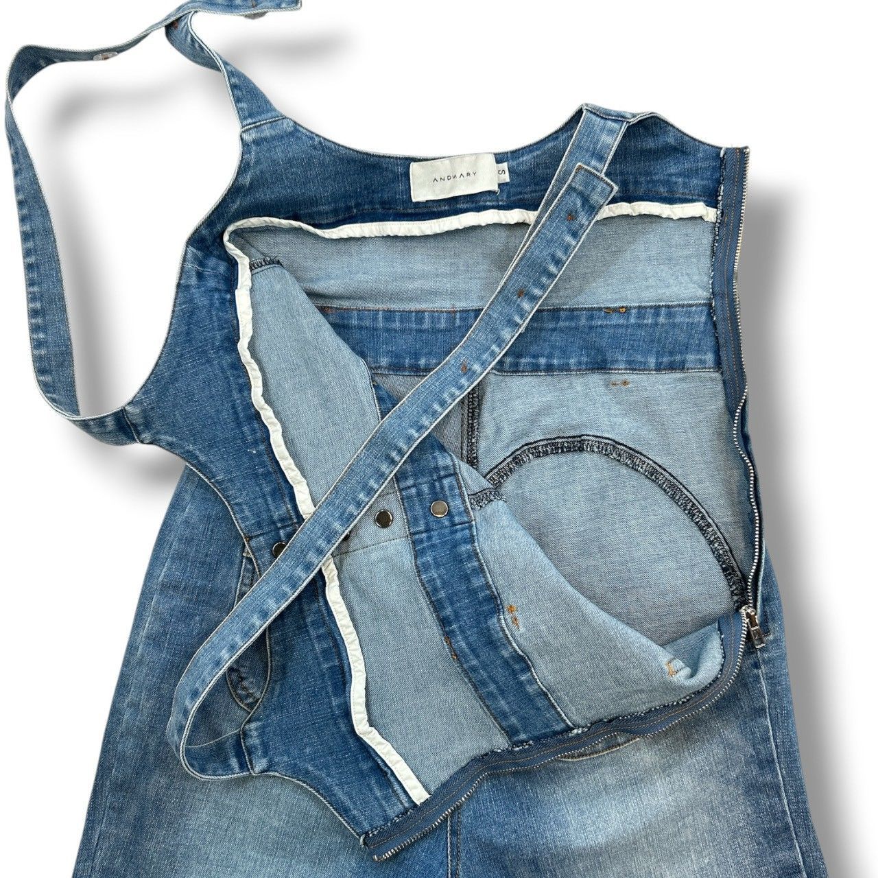 ANDMARY アンドマリー Heart hip denim allinone ハートヒップデニム