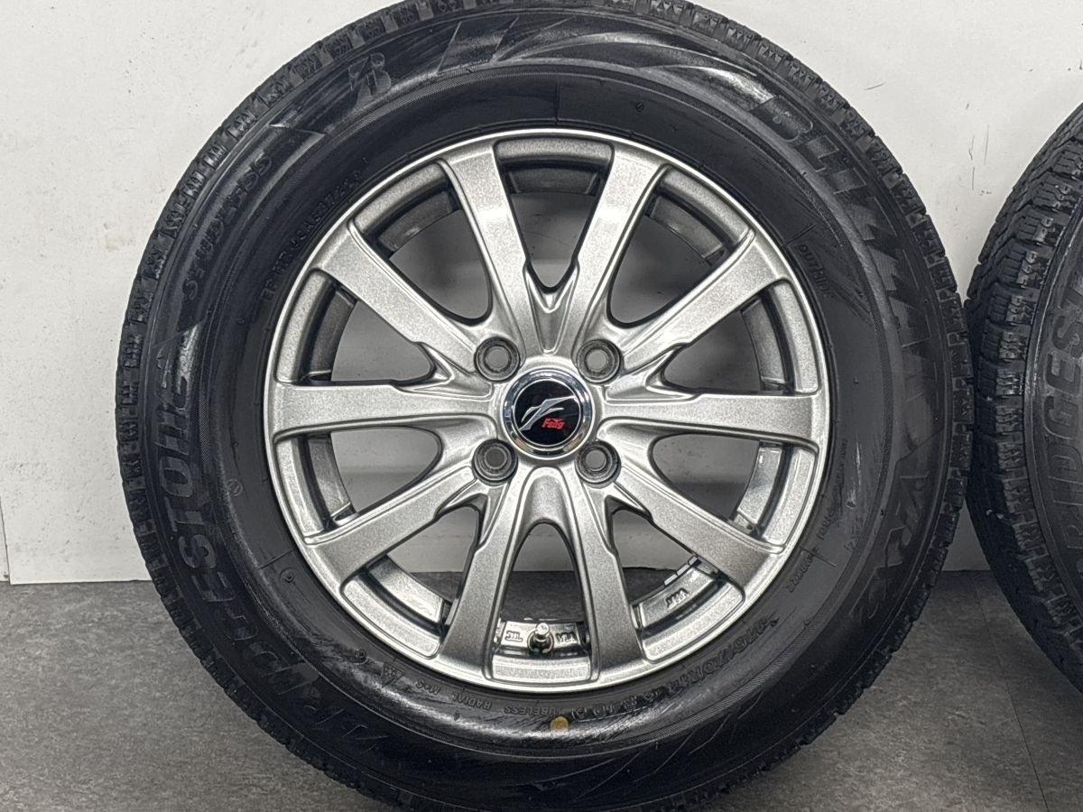 美品】FANG 14in 5.5J +38 PCD100 ブリヂストン ブリザック VRX2 175
