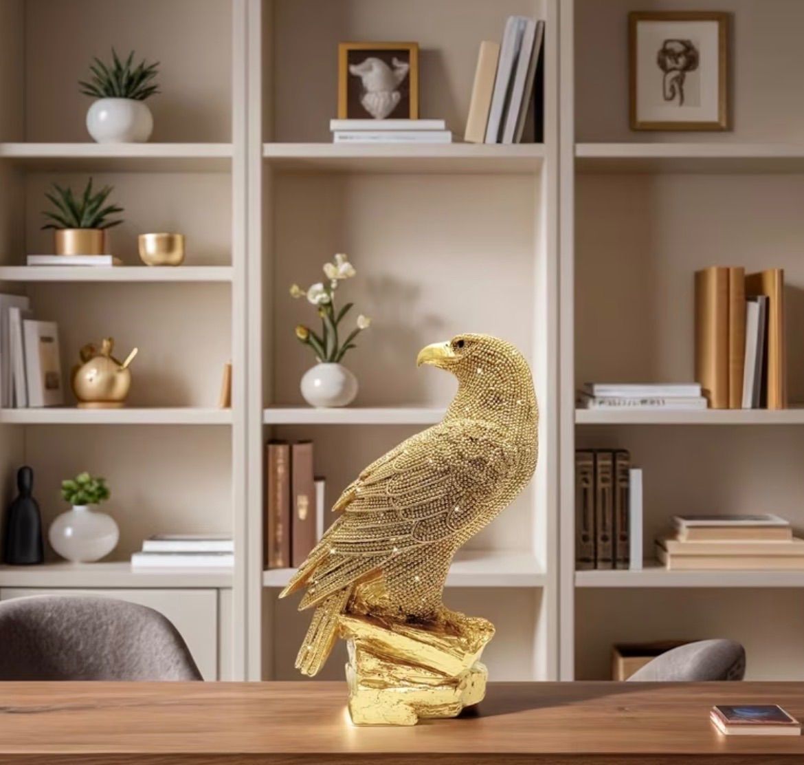 鷹 鳥 動物 北欧 ゴールド 玄関 見えざる聞かざる言わざる おしゃれ 