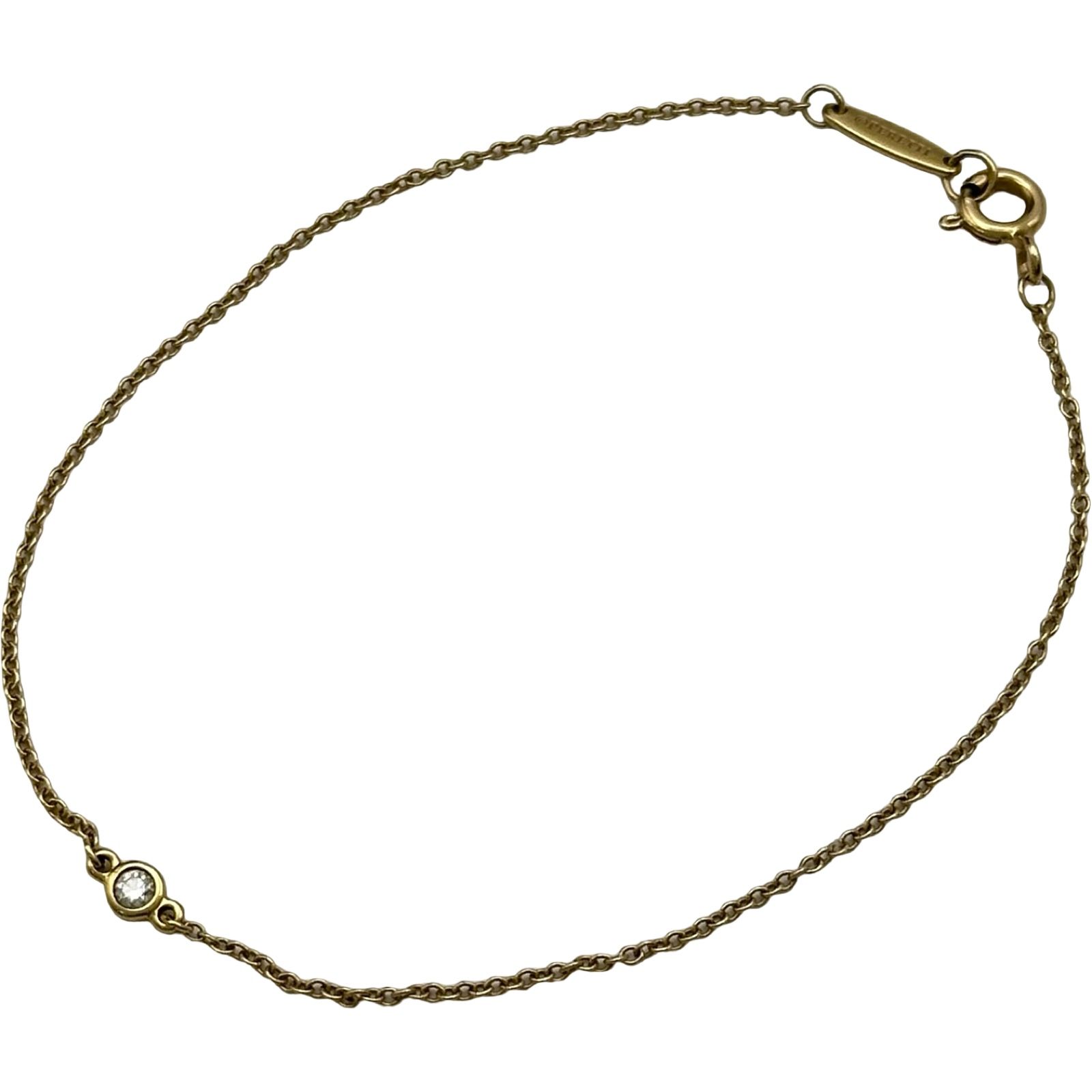 ティファニー TIFFANY＆CO バイザヤード ブレス ゴールド Au750 ダイヤモンド ジュエリー