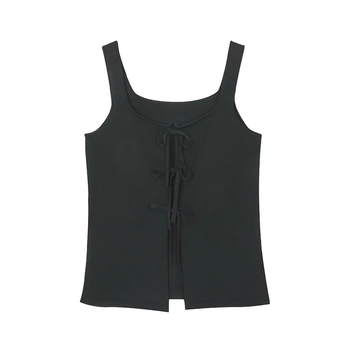 ACOC Flora Tie Knit Vest_Black