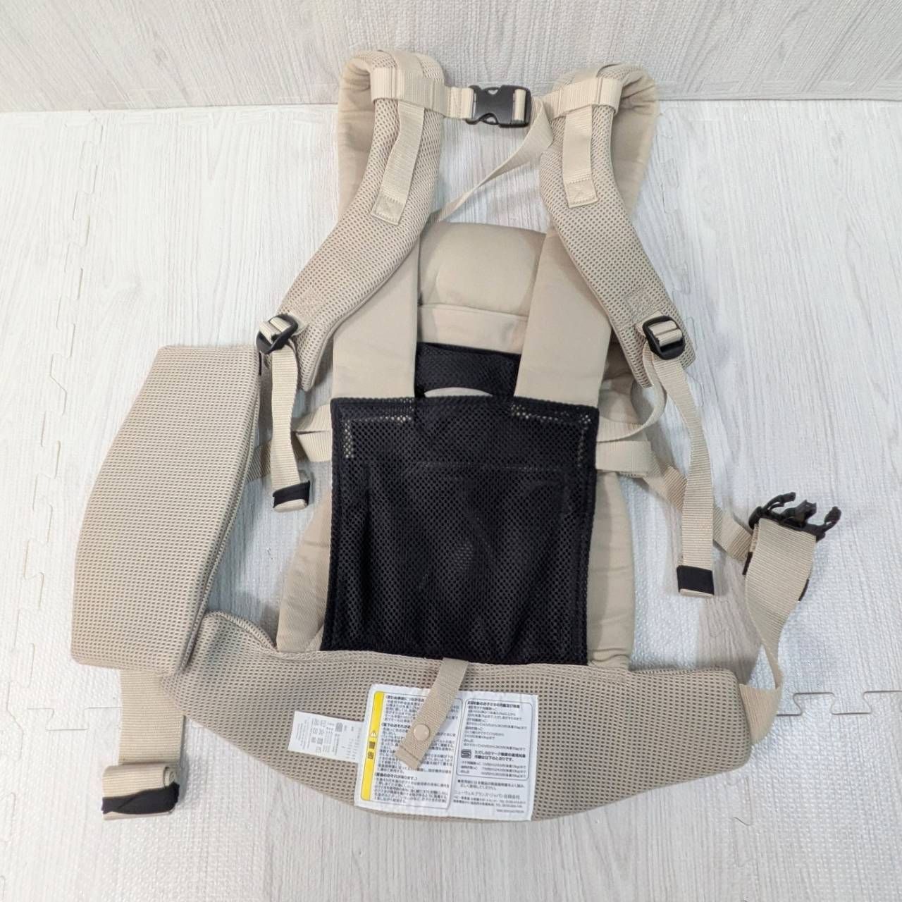 美品 Aprica 抱っこ紐 ラクリス Laclis ベージュ アップリカ ヘッド