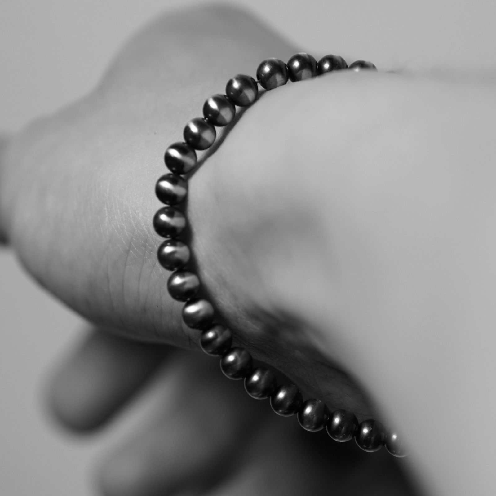 Anom.｜Silver925 Navajo Pearl Bracelet - Round Type 18.5cm