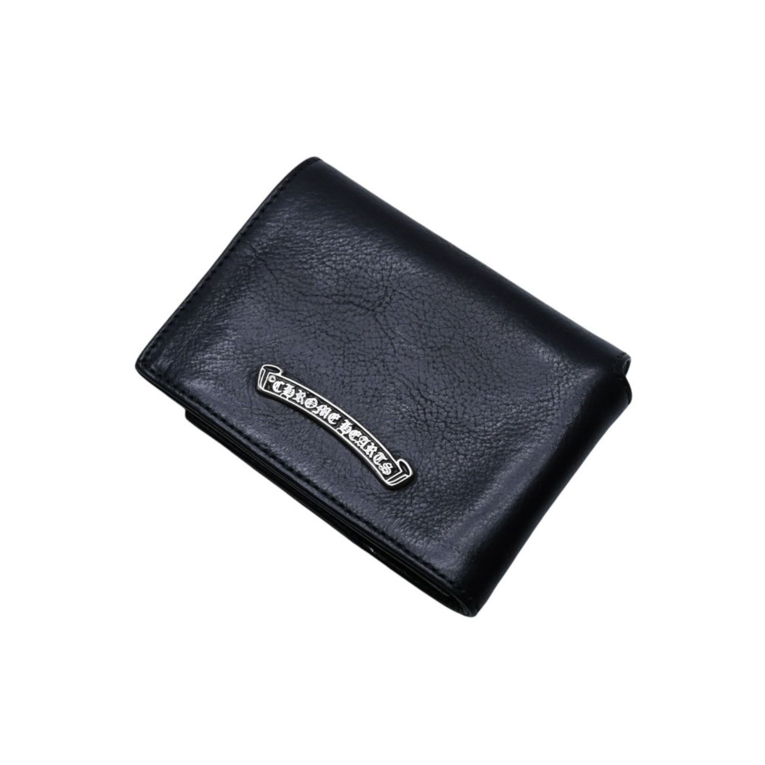 CHROME HEARTS クロムハーツ レザーカードケース 三つ折り スクロール 