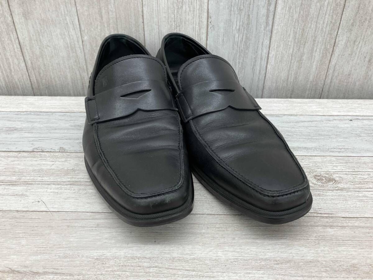 TOD’S／トッズ／ローファー／コインローファー／カーブレザー／8A／メンズ／ブラック