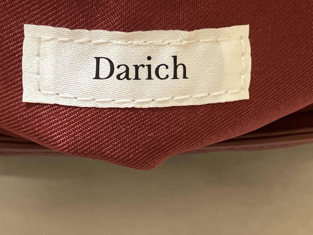 Darich ダーリッチ チョコレートキルトバッグ カードケース付 赤