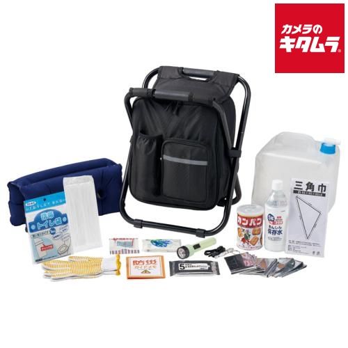 【新品】岸田産業 イス型リュック防災16点セット 9-1000C