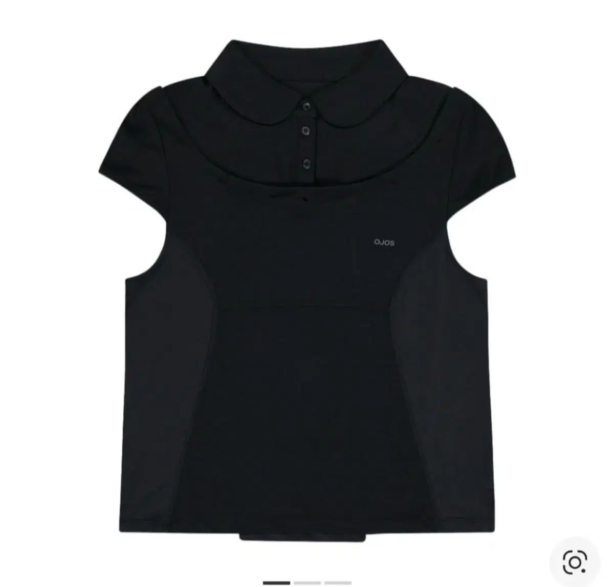 オホス デザインテープ detachable KARA Tシャツ ブラック