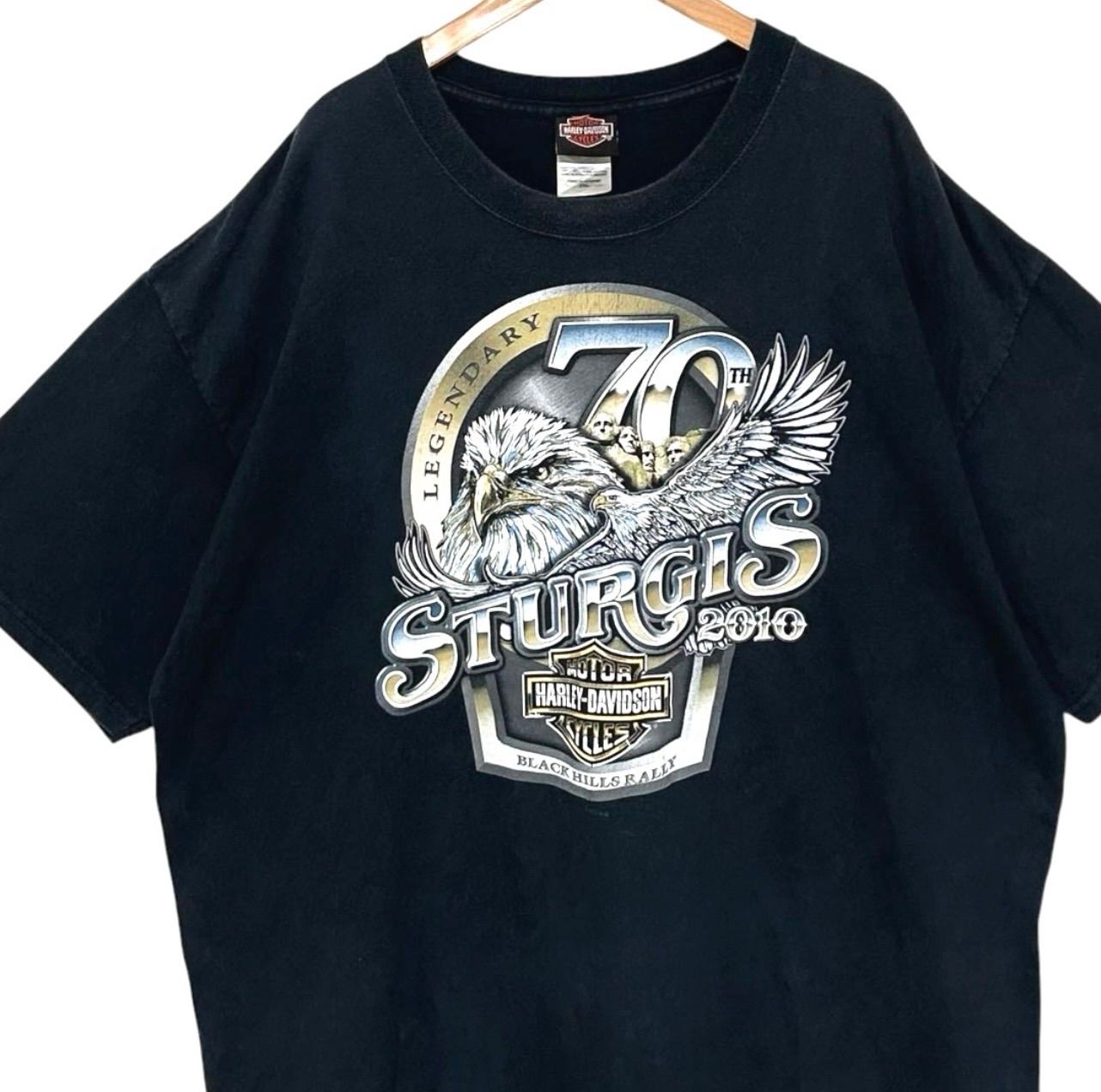 古着 90s - 00s vintage HARLEY DAVIDSON ハーレーダビッドソン イーグルプリント アメカジ ヴィンテージ 半袖 Tシャツ メンズ 2XL