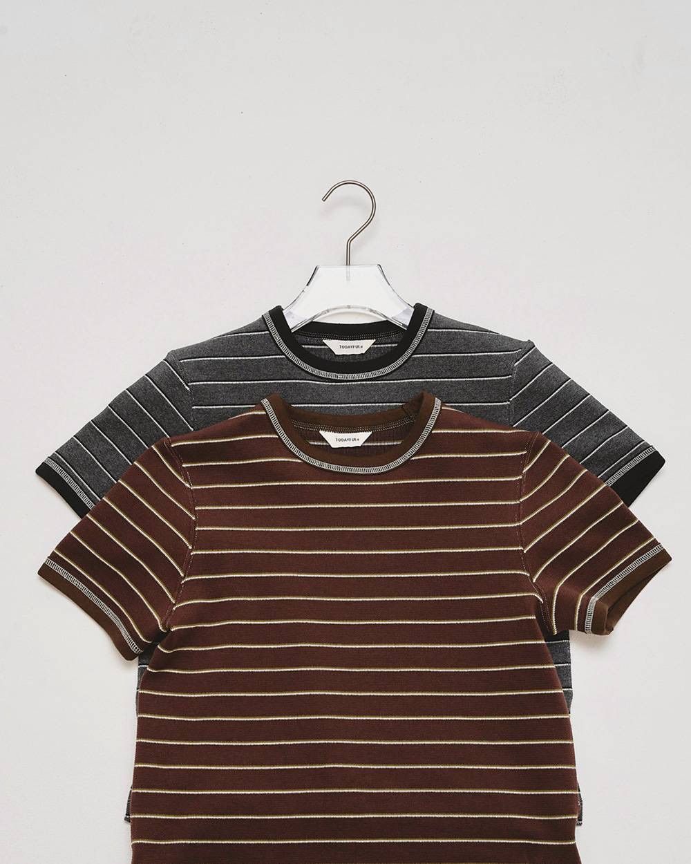 todayful ボーダーTシャツ