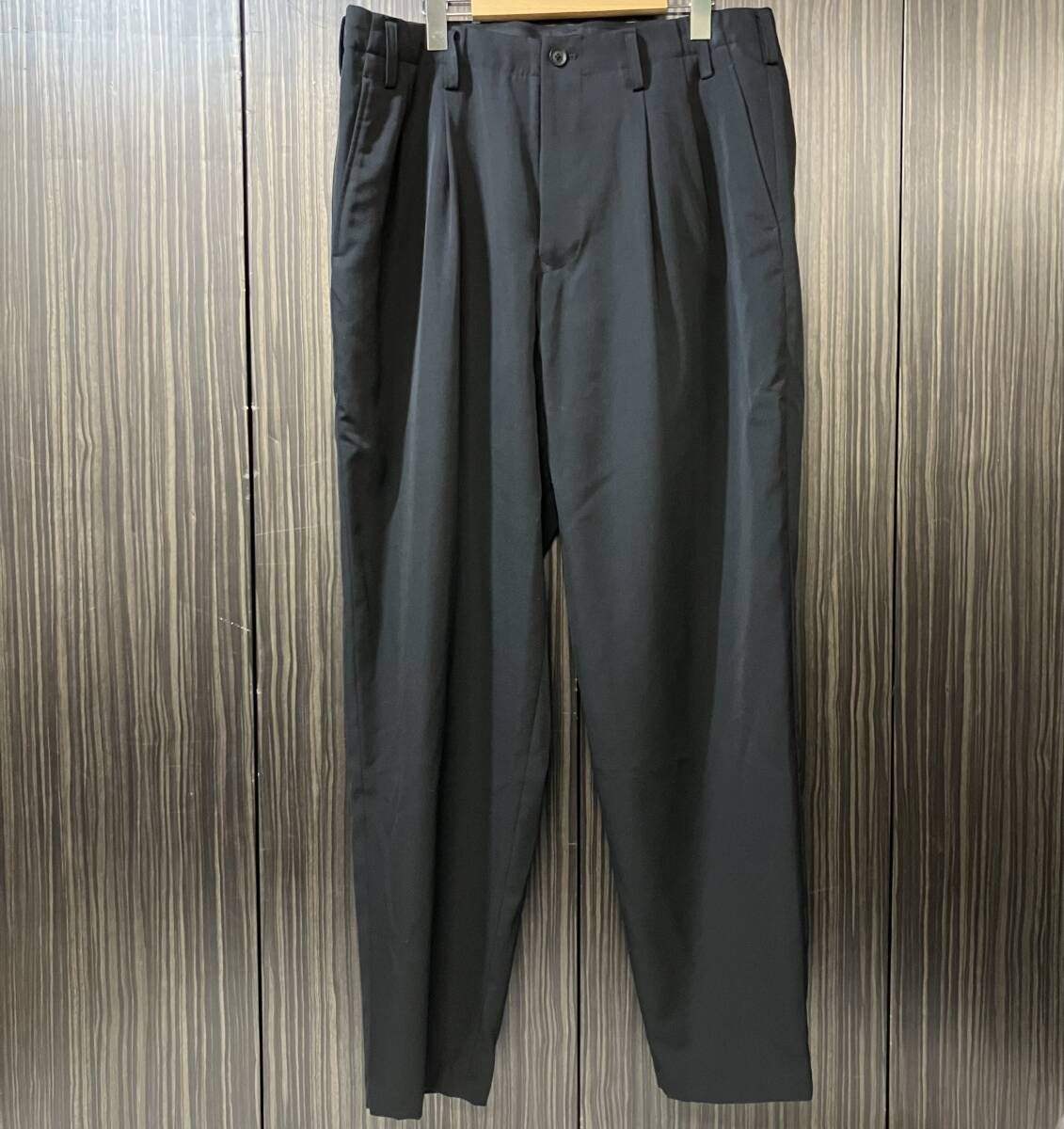 25aw Yohji Yamamoto POUR HOMME WOOL GABARDINE 2TUCKS PANTS ウールギャバジンツータックパンツ HM-P05-100