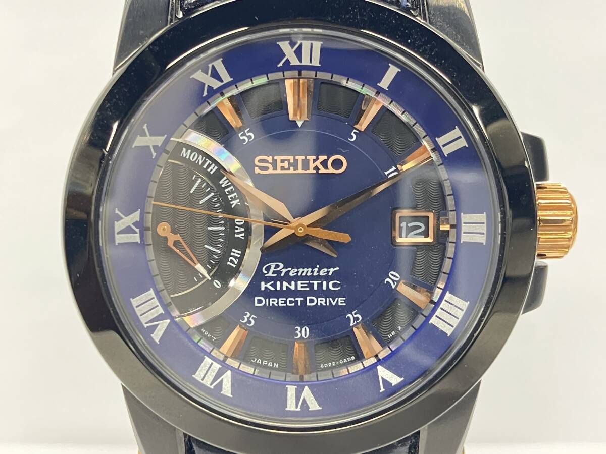 ジャンク 稼動品 SEIKO セイコー Premier キネティック 5D22-0AD0