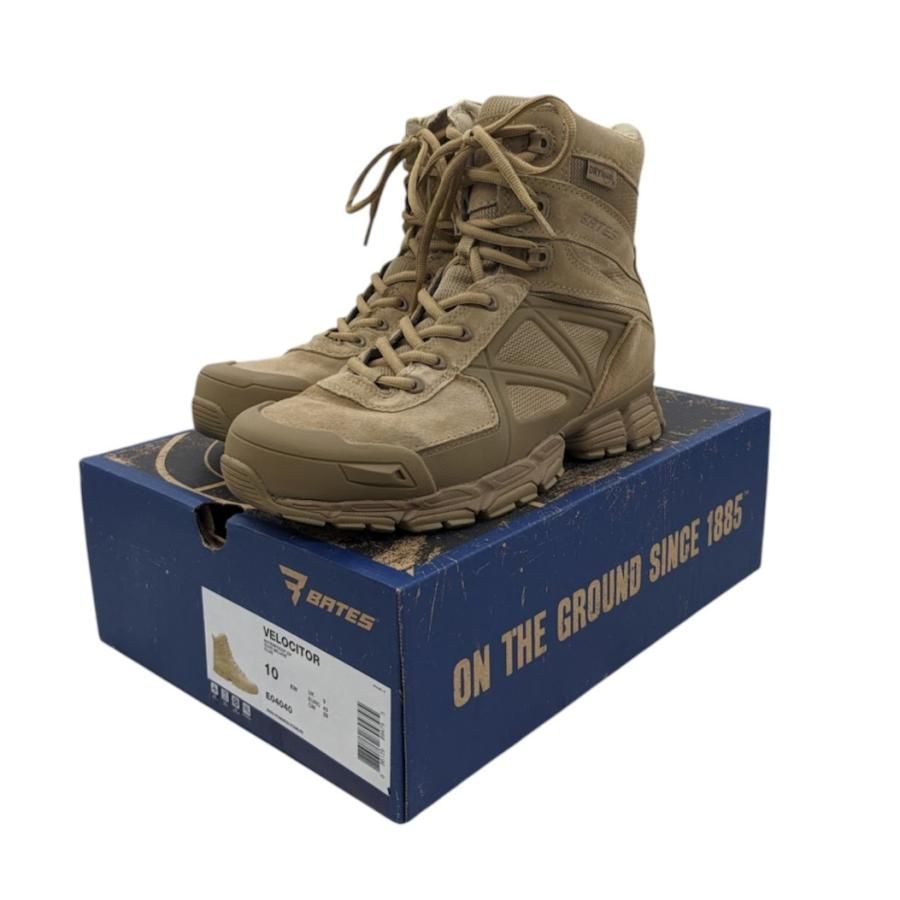 BATES ベイツ VELOCITOR ZIP DRY GUARD ヴェロシター ジップ ドライガード E04040 ブラウン系 サイズUS10 UK9.5 EU43.5 28cm 65237