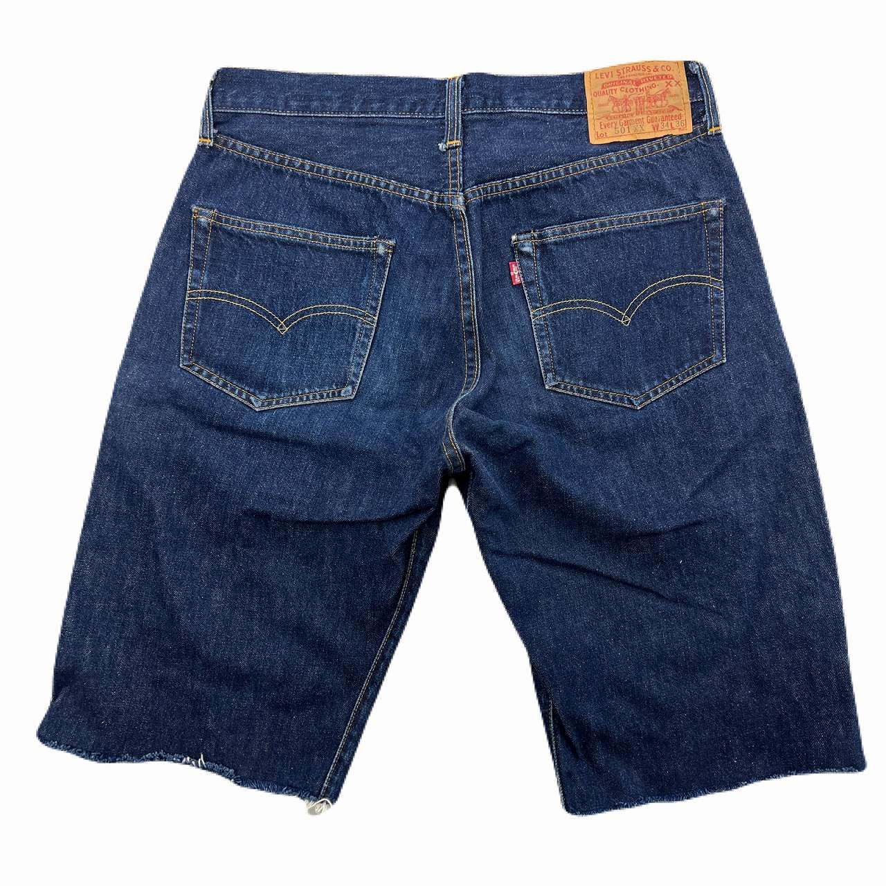 リーバイス 55501 501XX デニム ハーフパンツ 日本製 LVC W34 リーバイス 501XX デニム ハーフパンツ メンズ W34 カットオフ ダーク
