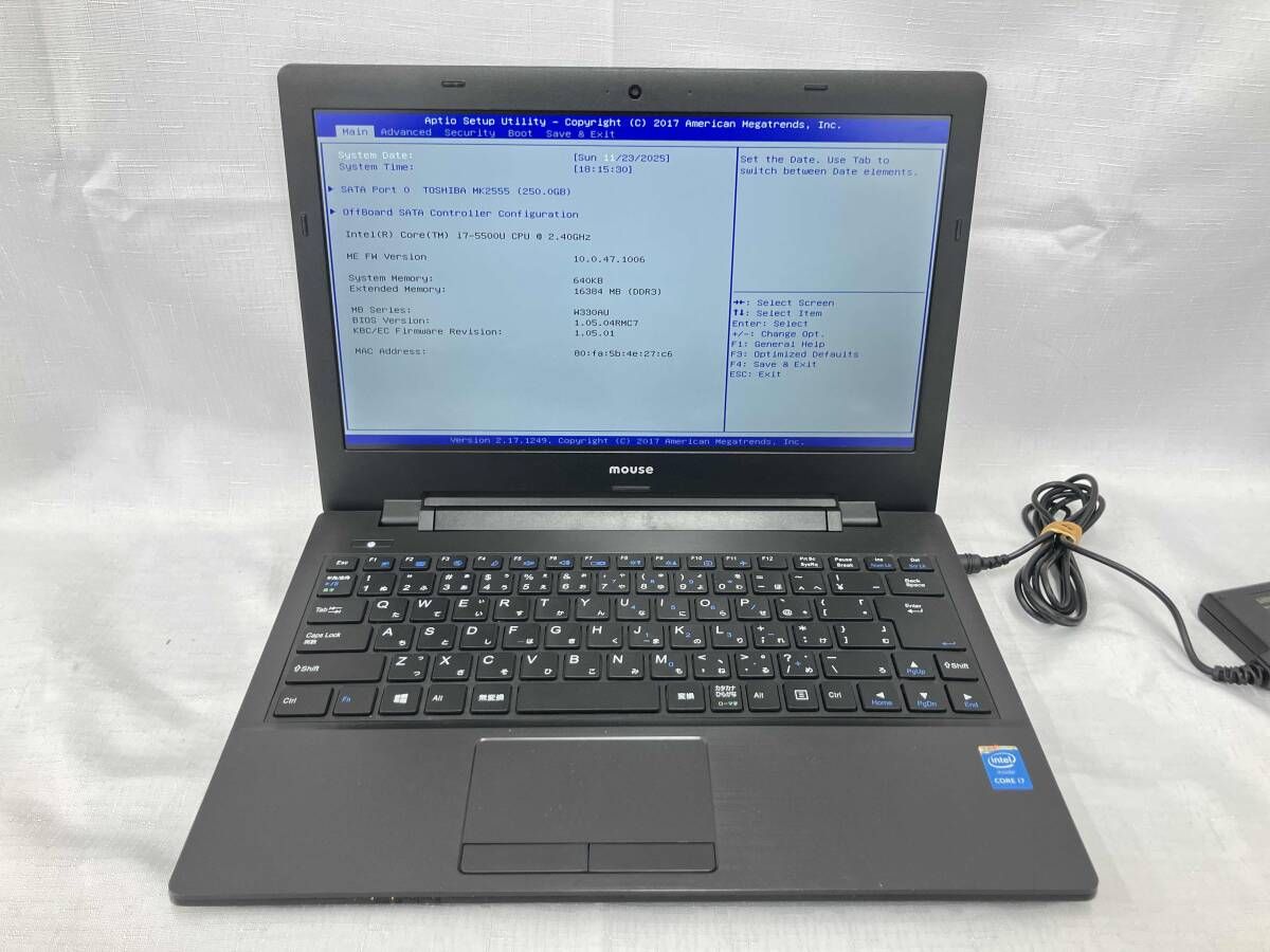 ジャンク Mouse ノートパソコン MPRO-NB390
