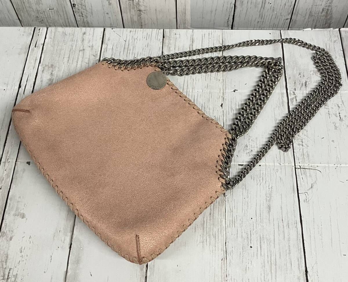 STELLA McCARTNEY ステラマッカートニー/ハンドバッグ/サーモンピンク/スウェード/FALABELLA MINI TOTE/2way