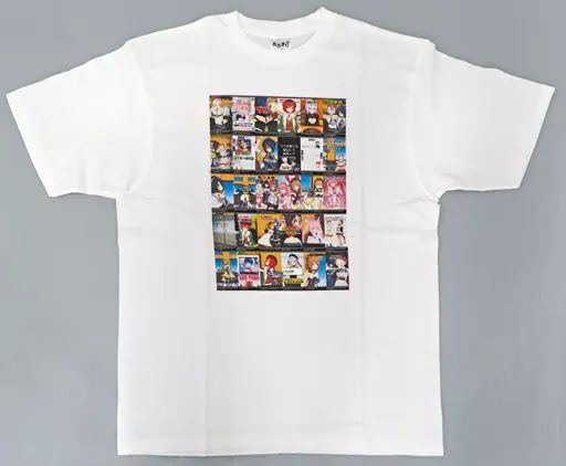 【中古】Tシャツ Shorts動画柄 Tシャツ ホワイト Lサイズ 「バーチャルYouTuber あおぎり高校 5th Anniversary’s POP UP SHOP～5年も続けてごめん、祝うわ～ inマルイ」