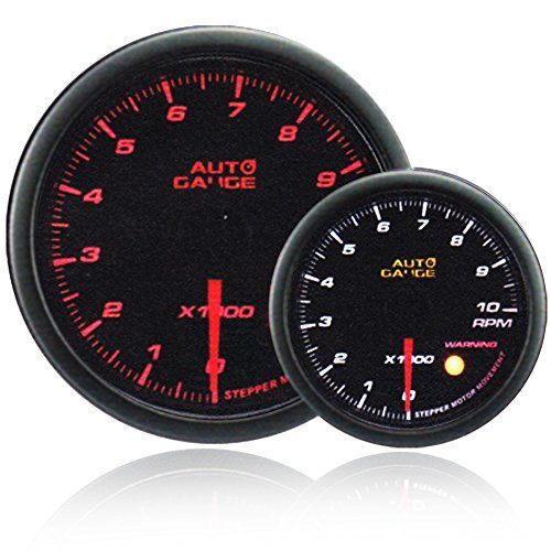 オートゲージ AUTOGAUGE タコメーター 430シリーズ 60mm 60Φ スモークレンズ ワーニング機能付き LED切替可so 4aacb5ef