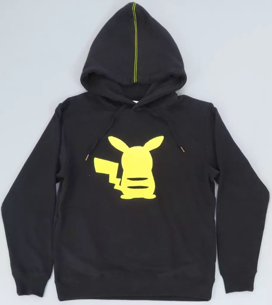 【中古】アウターウェア ピカチュウ シルエット パーカー ブラック Sサイズ 「ポケットモンスター×Graniph」