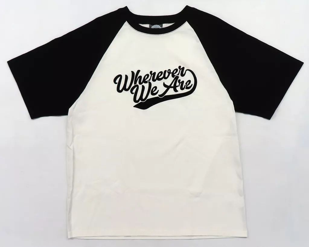 【中古】Tシャツ JO1 ラグランTシャツ ホワイト×ブラック Mサイズ 「JO1DER SHOW 2025 ‘WHEREVER WE ARE’ IN TOKYO DOME」