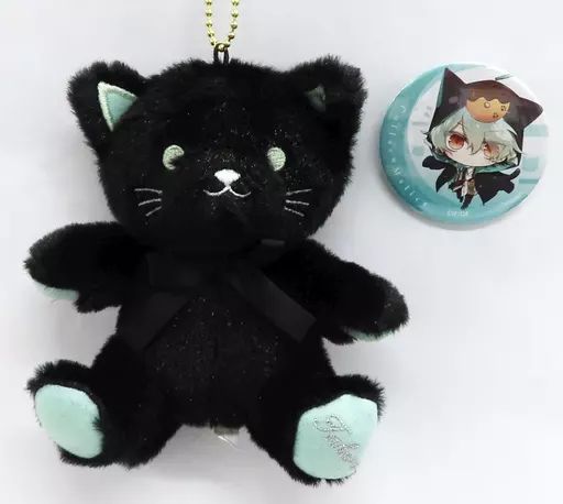 り*︎様 Collar×Malice　愛時　黒猫マスコット 中古】その他雑貨(キャラクター) D.笹塚尊 黒ネコマスコット＆缶バッジ