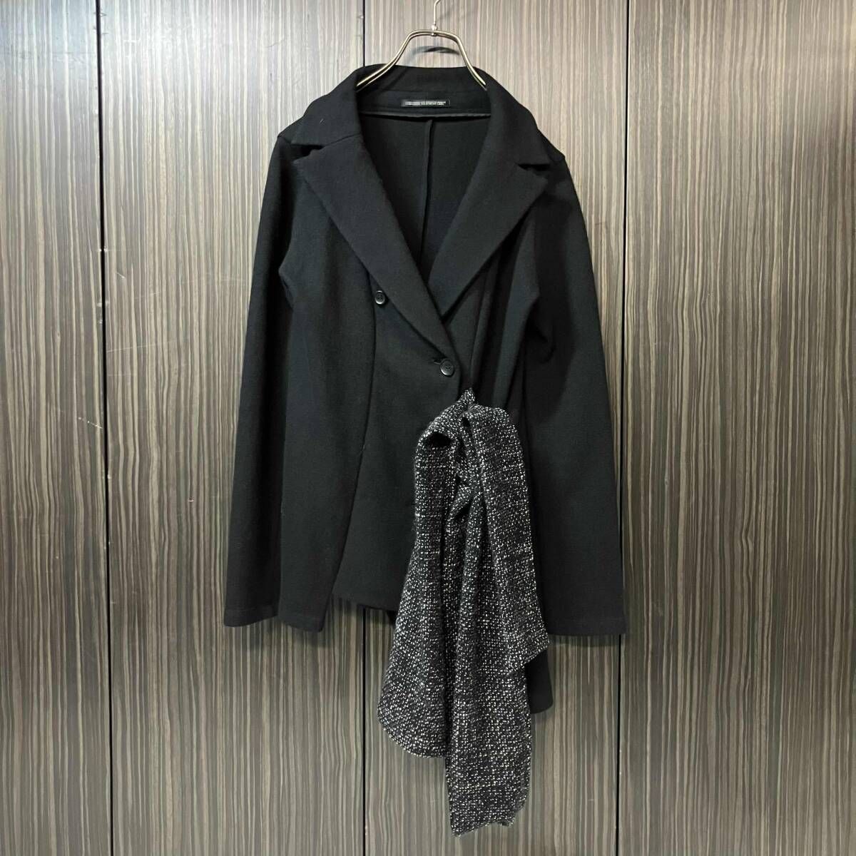 25aw Yohji Yamamoto FEMME COLLECTIONS SOFT WOLLEN 1/14 FABRIC O COLLAR JKT FL-J61-106