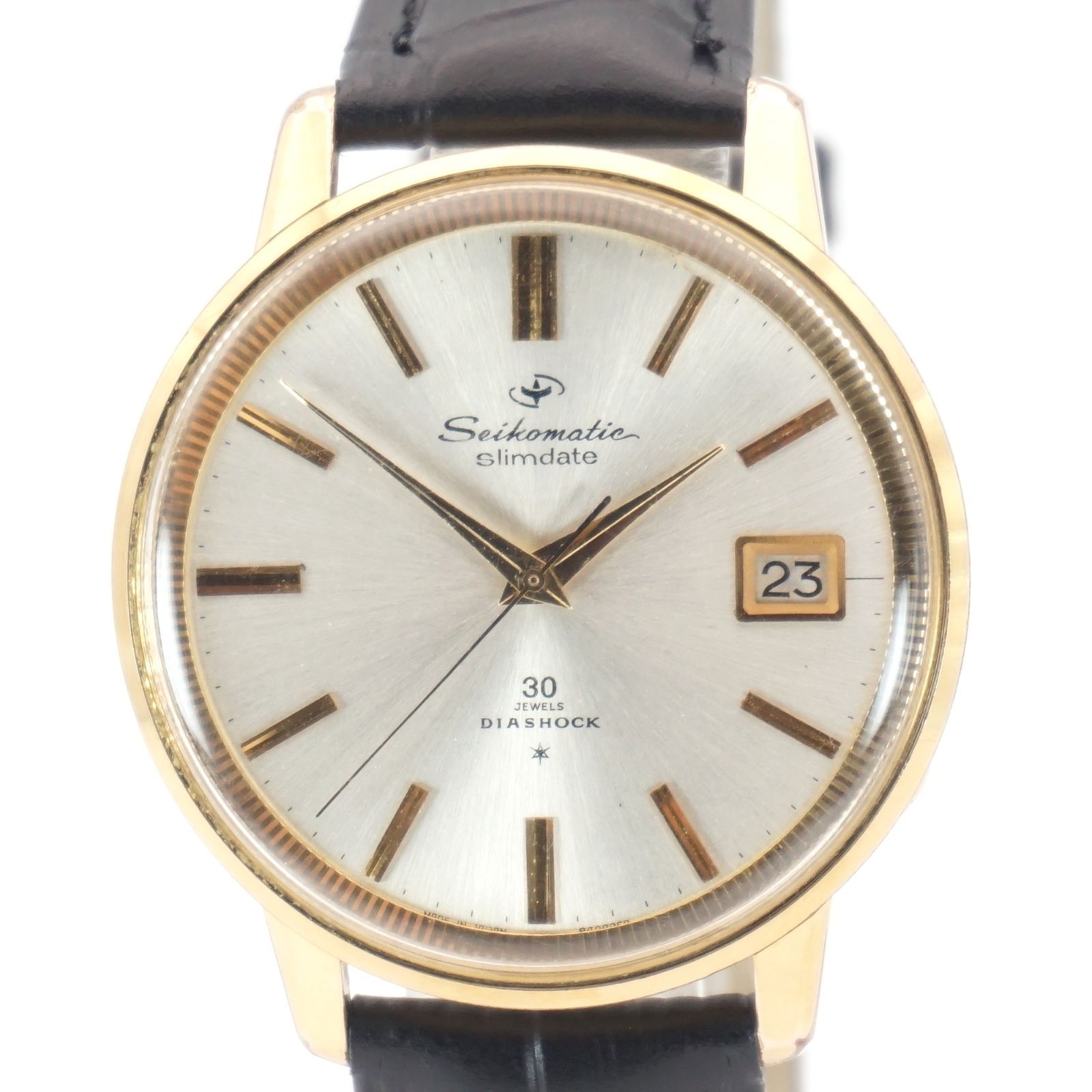 SEIKO☆セイコーマチック スリム 30石 自動巻き メンズ 腕時計