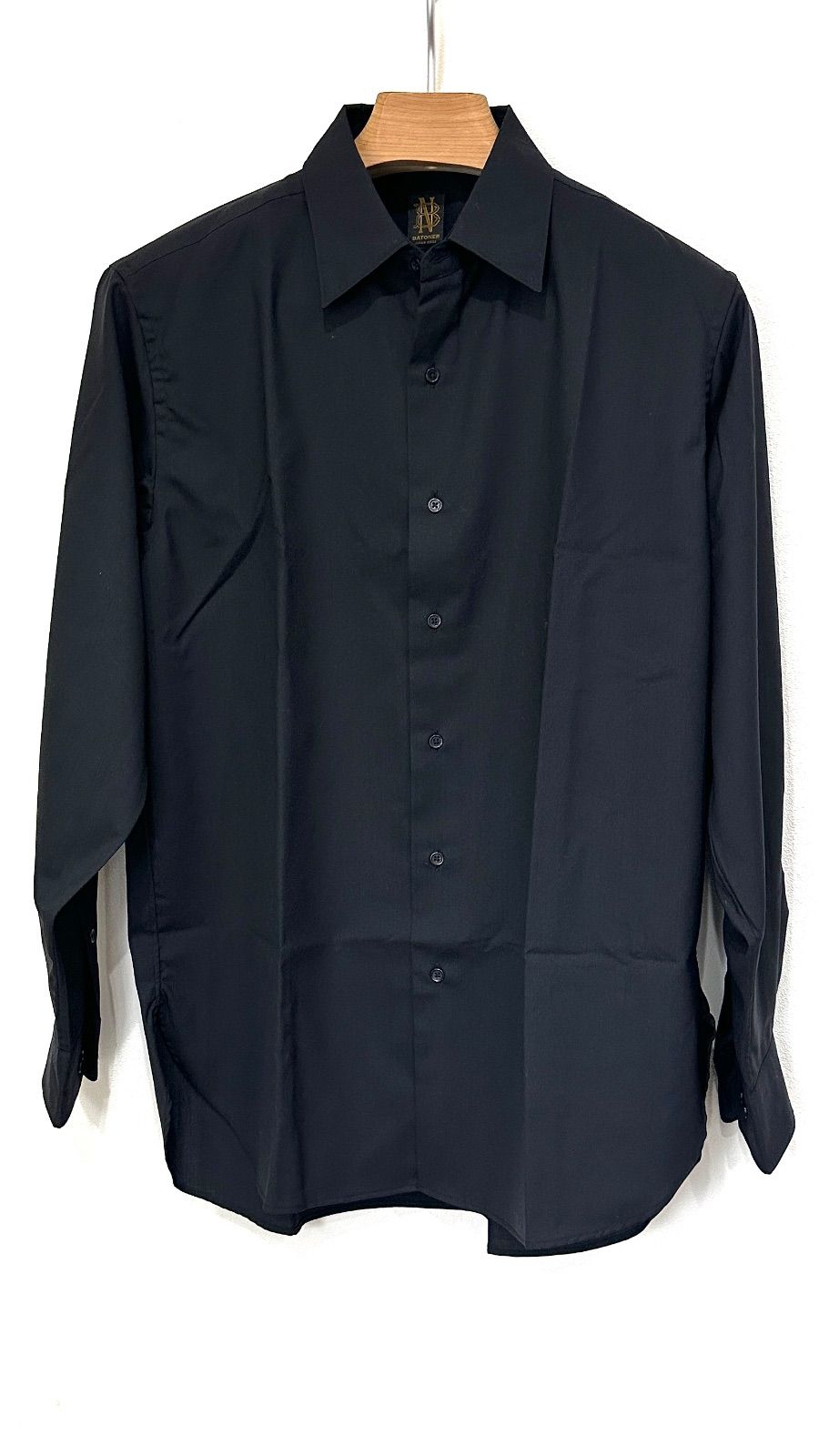 【楠本質店/元住吉】新品・未使用品　バトナー　BATONER　シャツ　BN-25SM-033　ロイヤルネイビー　サイズ：1　ウール100％　奥山メリヤス