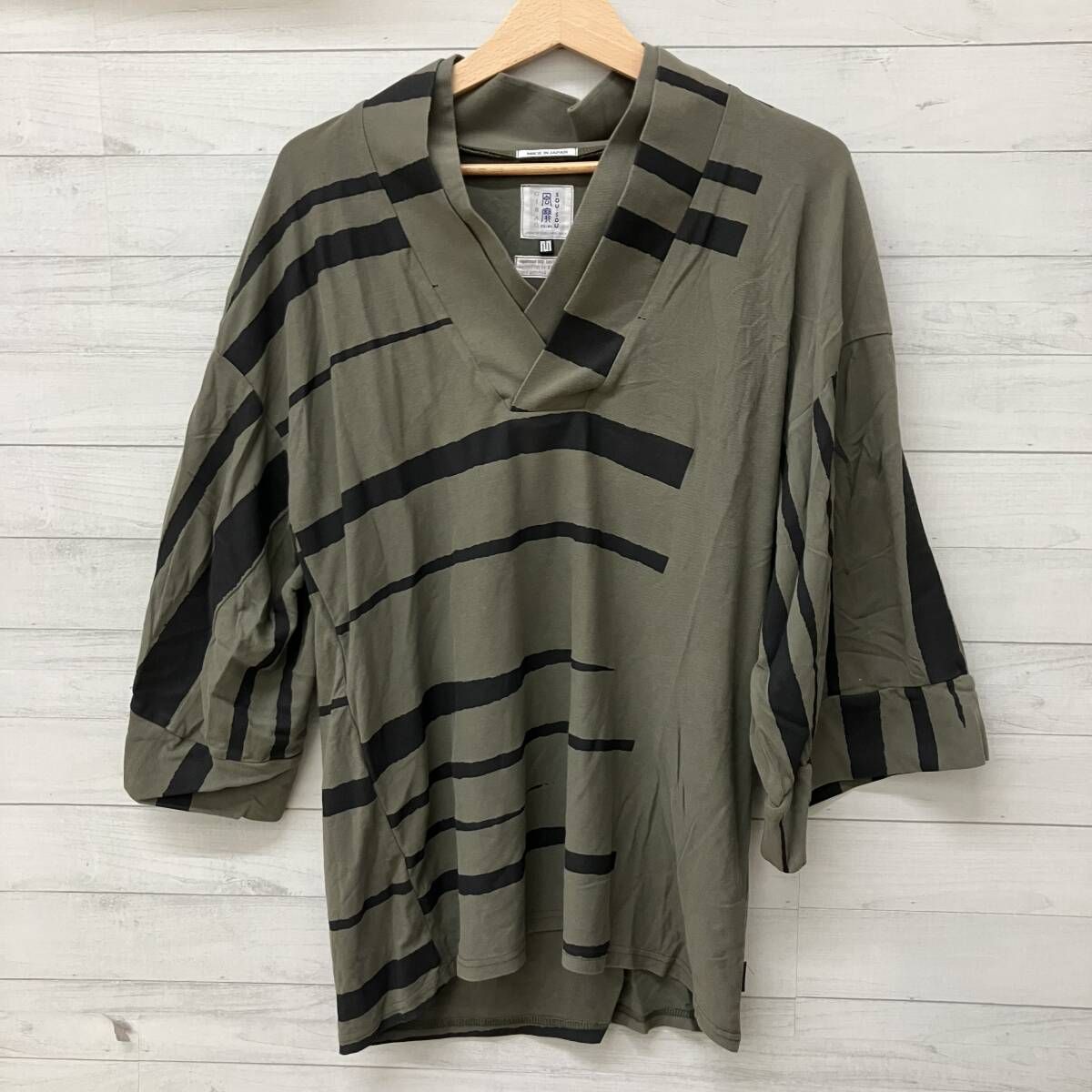 sousou ソウソウ 半袖Tシャツ 日本製 カーキ Mサイズ