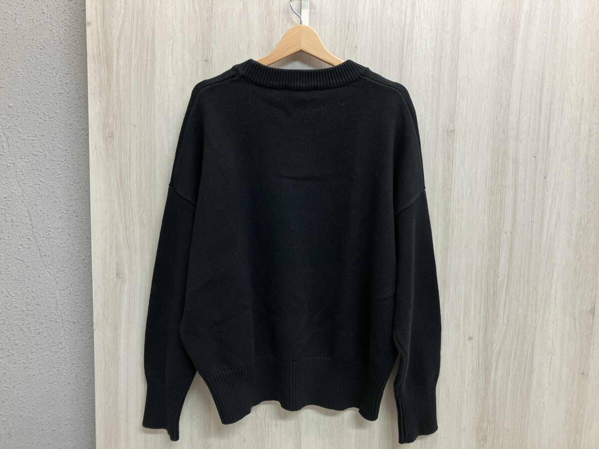 AMI アミ パリス 長袖ニット サイズXL ハートAロゴ ブラック 黒 - メルカリ