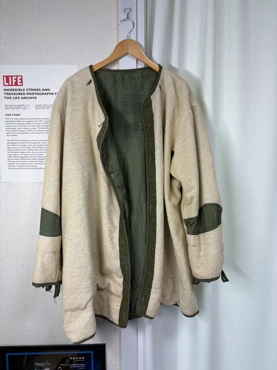 50s ミリタリー M-51 パーカ インナー ライナー OG Large
