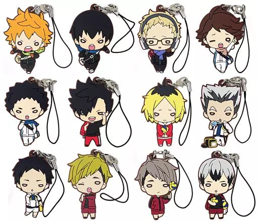 【中古】雑貨 全12種セット 「ハイキュー!! フェア ～それぞれの朝～ in アニメイト にとたん 朝 ラバーマスコット」 アニメイト限定