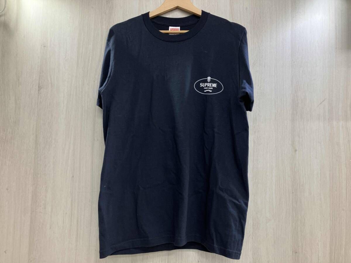 夏 Supreme シュプリーム 半袖Tシャツ カットソー Crest Tee 24 aw ネイビーSサイズ