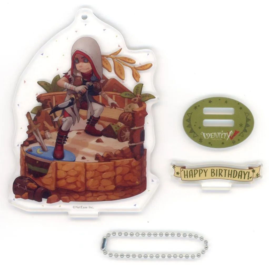 【中古】アクリルスタンド・アクリルパネル [単品] 傭兵 箔押しアクリルスタンド 「IdentityV 第五人格 傭兵 誕生日グッズセット」