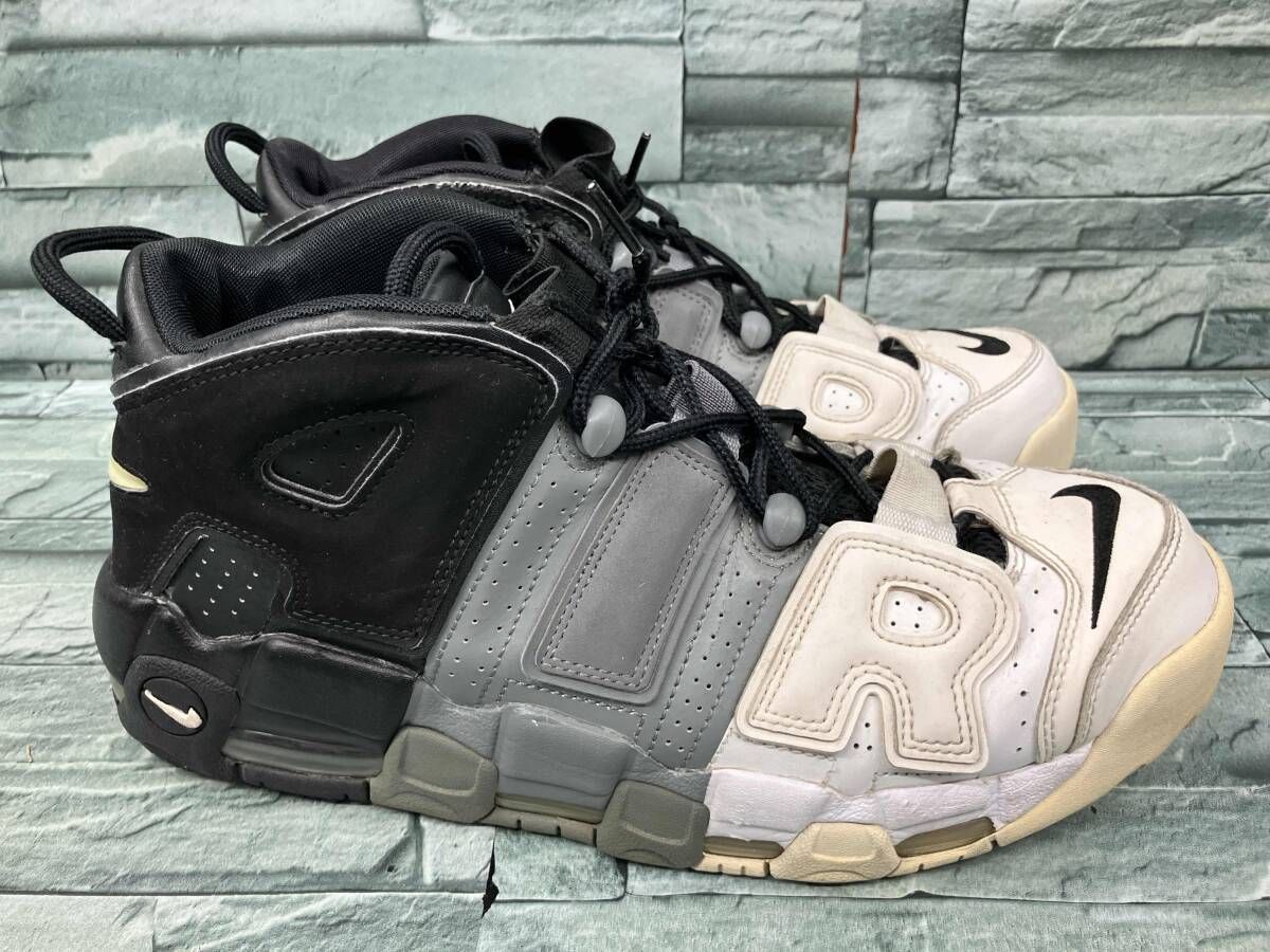 NIKE/スニーカー/921948-002/エアモアアップテンポ/白×グレー×黒/28.5 